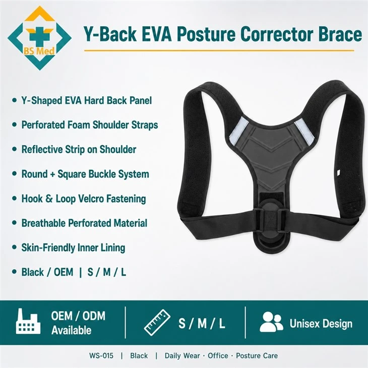 Shoulder alignment brace with elastic pull-back straps